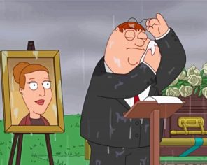 Peter Griffin Crying paint by numbers