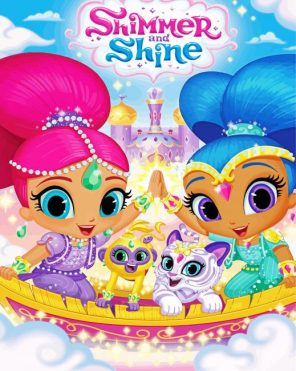 Shimmer And Shine Art Paint By Numbers