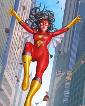 Spiderwoman Paint By Numbers