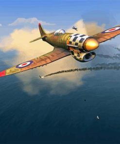 WW2 Dogfight paint by numbers