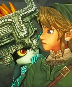 Zelda Twilight Princess paint by numbers