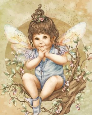 Baby Fairies Art Paint By Numbers