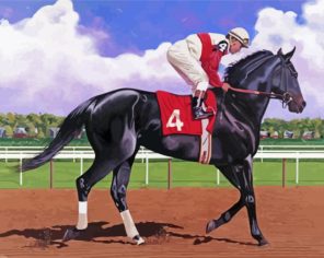 Aesthetic Race Horses Paint By Numbers