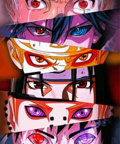 Naruto Eyes Poster Paint By Numbers