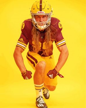 Arizona State Sun Devils Football Player Paint By Numbers