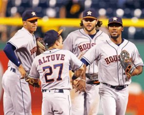 Baseball Astros Players Paint By Numbers