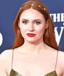 Beautiful Actress Karen Gillan Paint By Numbers