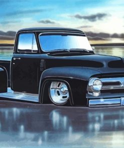 Black 53 Ford Truck Paint By Numbers