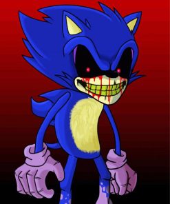 Sonic Red Eyes Paint By Numbers