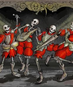 Dance Macabre Skeletons Paint By Numbers