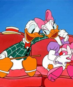 Donald Duck And Daisy Paint By Numbers