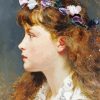 Girl With Flowers In Hair Paint By Numbers