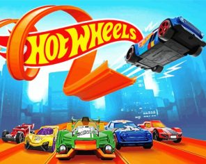 Hot Wheels Poster Paint By Numbers