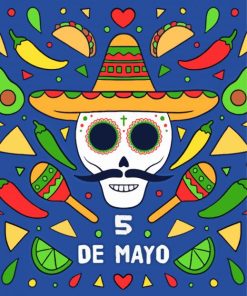 Mexico Cinco De Mayo Celebrating Paint By Numbers