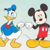 Mickey And Duck Characters Paint By Numbers