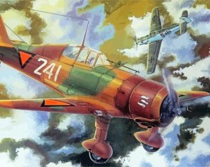 Military Fokker Paint By Numbers