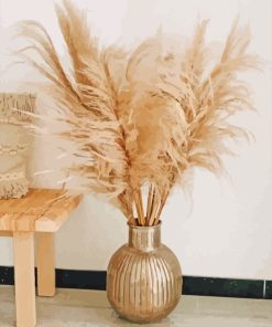 Pampas Grass Decoration Paint By Numbers