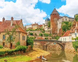 Semur En Auxois Burgundy Paint By Numbers