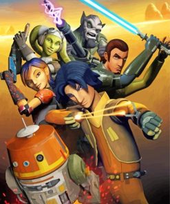 Star Wars Rebels Sc Fiction Serie Paint By Numbers