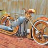 Vintage Chopper Bike Paint By Numbers