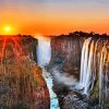 Sunset At Victorian Falls Zambia Paint By Numbers