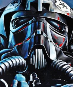 Tie Fighter Pilot Star Wars Paint By Numbers