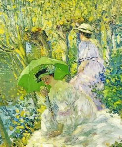 Two Young Women In Garden Paint By Numbers