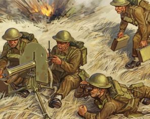 WWII Soldiers Paint By Numbers