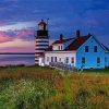 West Quoddy Head Light Maine Paint By Numbers