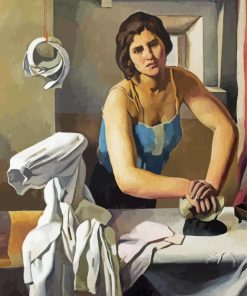 Woman Ironing Art Paint By Numbers