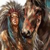 Woman On Horse Paint By Numbers