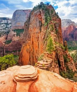 Angels Landing Utah Park Paint By Numbers