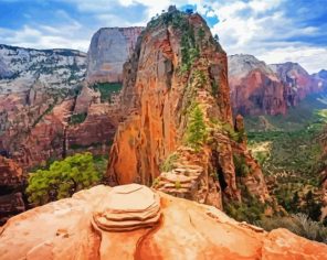 Angels Landing Utah Park Paint By Numbers