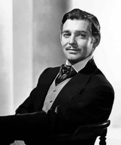 Black And White Rhett Butler Character Paint By Numbers