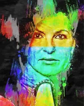 Colorful Mariska Hargitay Paint By Numbers