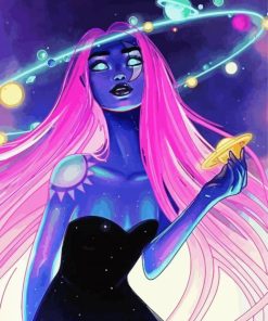 Cool Universe Girl Paint By Numbers