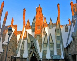 Hogsmeade Buildings Paint By Numbers