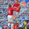 Jonny Evans And Michael Carrick Paint By Numbers