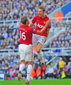 Jonny Evans And Michael Carrick Paint By Numbers