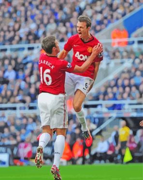 Jonny Evans And Michael Carrick Paint By Numbers