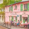 Cafe Scene In Paris Paint By Numbers