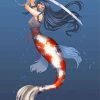 Mermaid Coy Fish Warrior Paint By Numbers