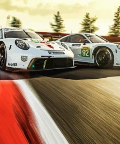 Porche Race Cars Paint By Numbers