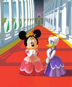 Minnie Mouse And Duck Paint By Numbers