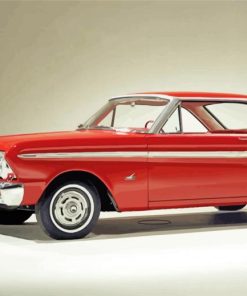 Red Ford Falcon Car Paint By Numbers