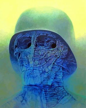 Scary Face By Zdzislaw Beksinki Paint By Numbers