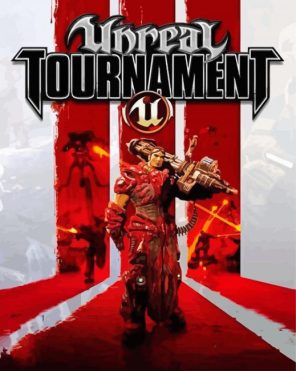 Unreal Tournament Game Poster Paint By Numbers