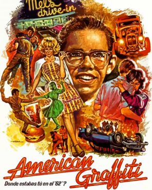 American Graffiti Poster Paint By Numbers