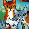 Cat Abstract Paint By Numbers