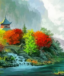 Chinese Scenery Art Paint By Numbers